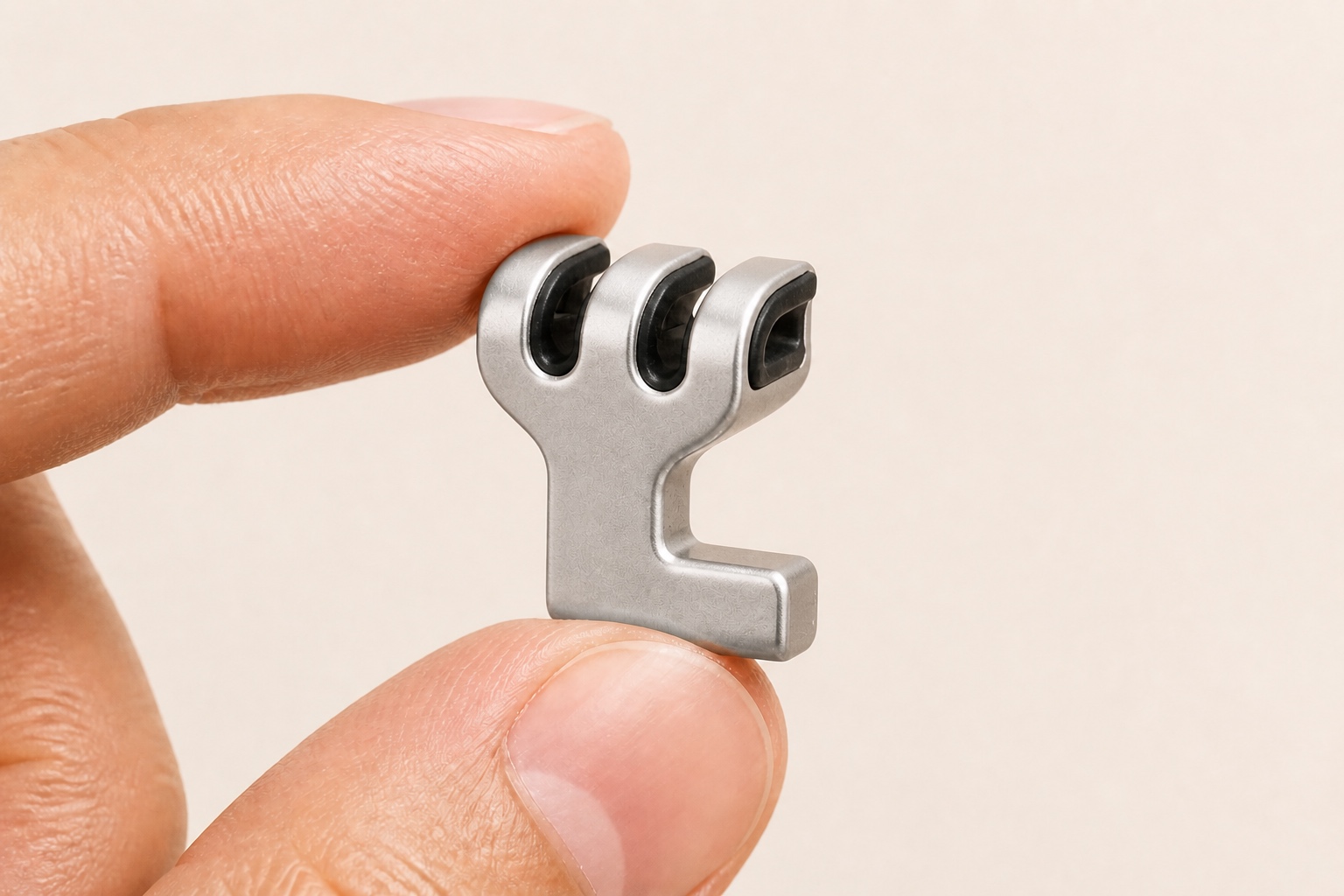 RomeLid held between two fingers